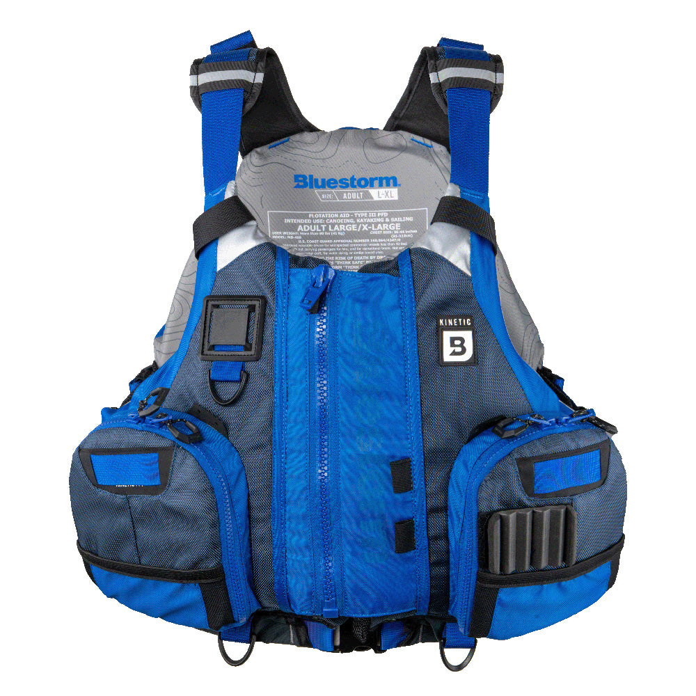 Bluestorm Kinetic Kayak Fishing Vest - Deep Blue - S/M [BS-409-BLU-S/M]