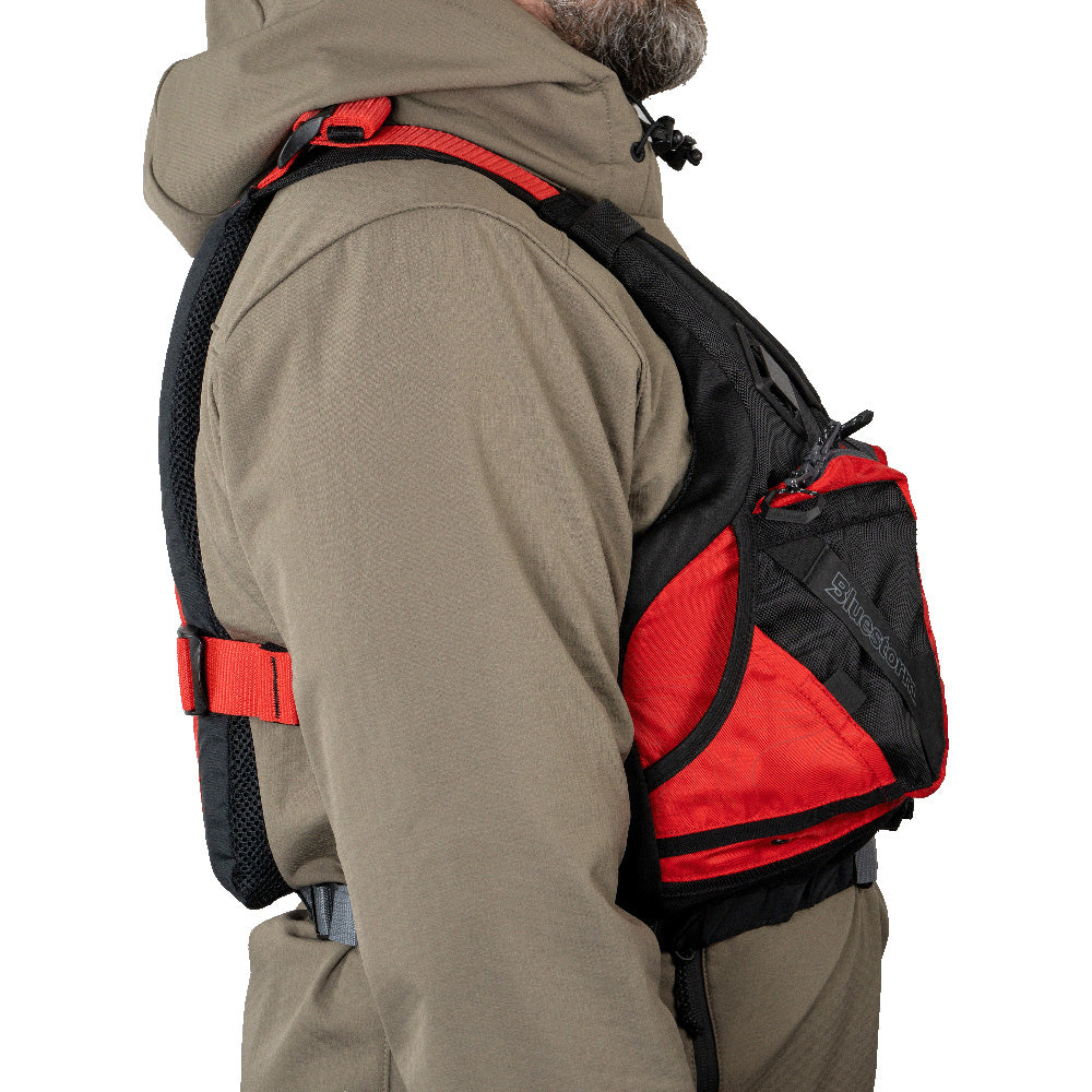 Bluestorm Motive Kayak Fishing Vest - Nitro Red - L/XL [BS-248-RDD-L/XL]