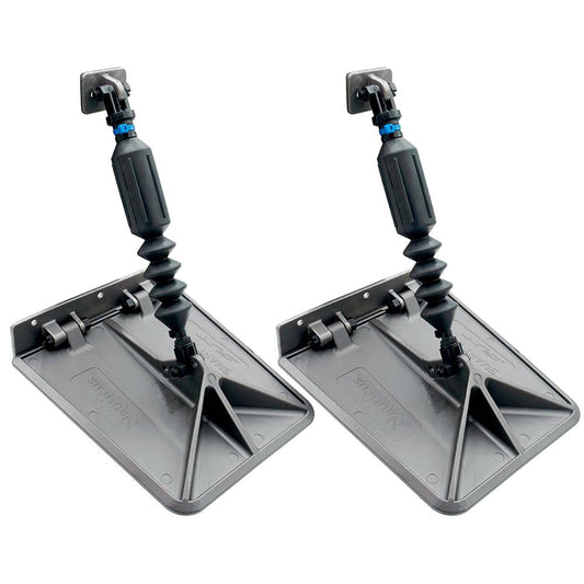 Lectrotab SX 9.5 x 10 Smart Tabs 13-15' Boats w/30lb Actuators - 30-40HP - Gunmetal Grey [SXG9510-30]