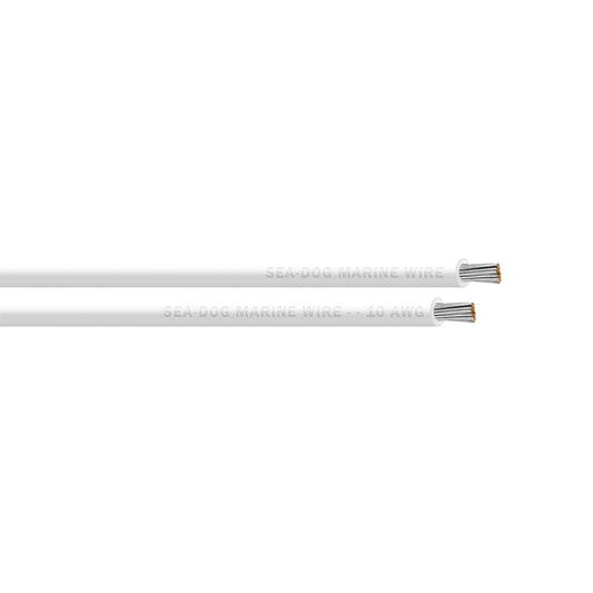 Sea-Dog 10 AWG White Primary Wire - 500' [8010057]