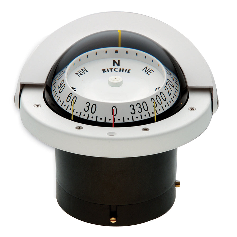 Ritchie FNW-203 Navigator Compass - Flush Mount - White [FNW-203]