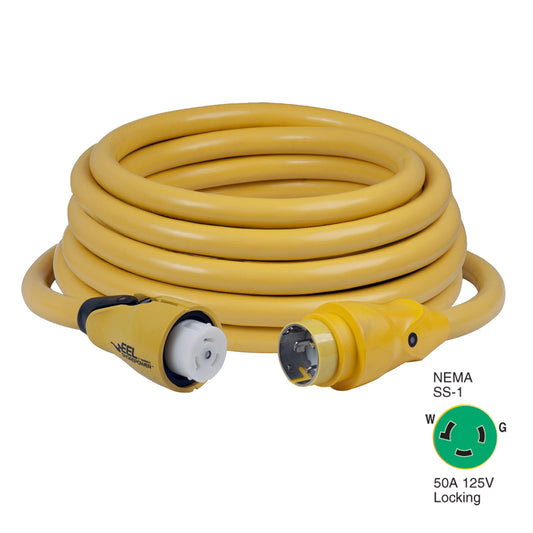 Marinco CS503-50 EEL 50A 125V Shore Power Cordset - 50' - Yellow [CS503-50]