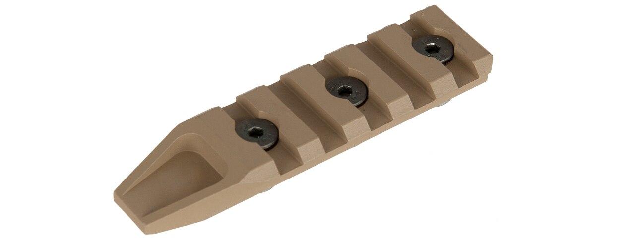 5 Slot Metal Keymod Rail Section, Tan