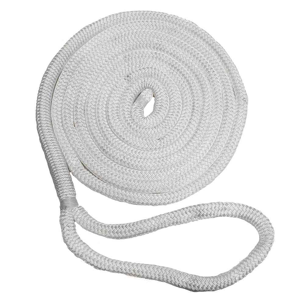 New England Ropes 5/8" Double Braid Dock Line - White - 25 [C5050-20-00025]