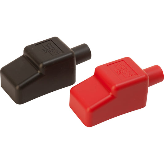 Sea-Dog Battery Terminal Covers - Red/Back - 1/2" [415110-1]