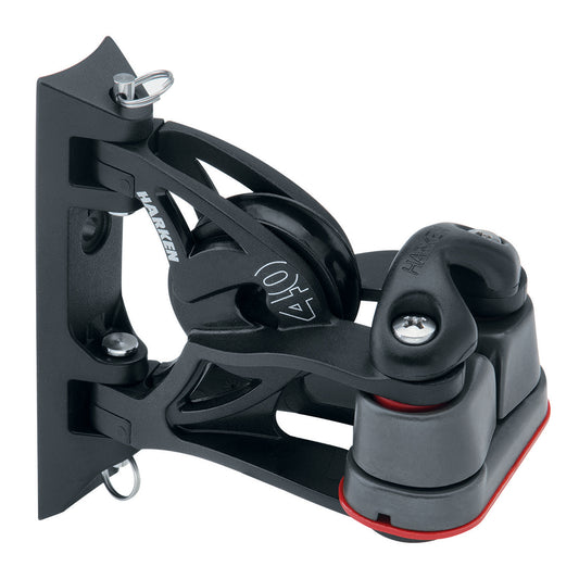 Harken 40mm Carbo Air Pivoting Lead Block w/Aluminum Cam-Matic Cleat [2156]