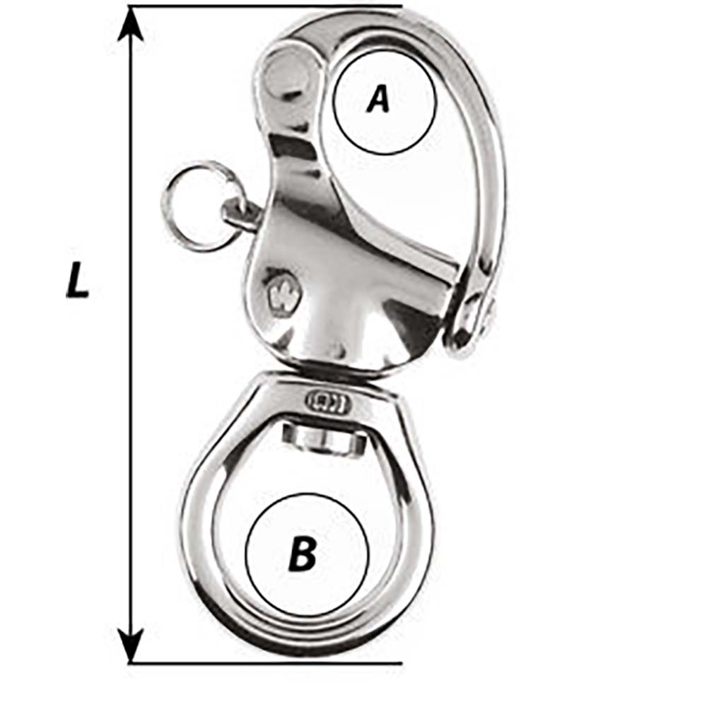 Wichard HR Snap Shackle - Large Bail - Length 105mm [02375]