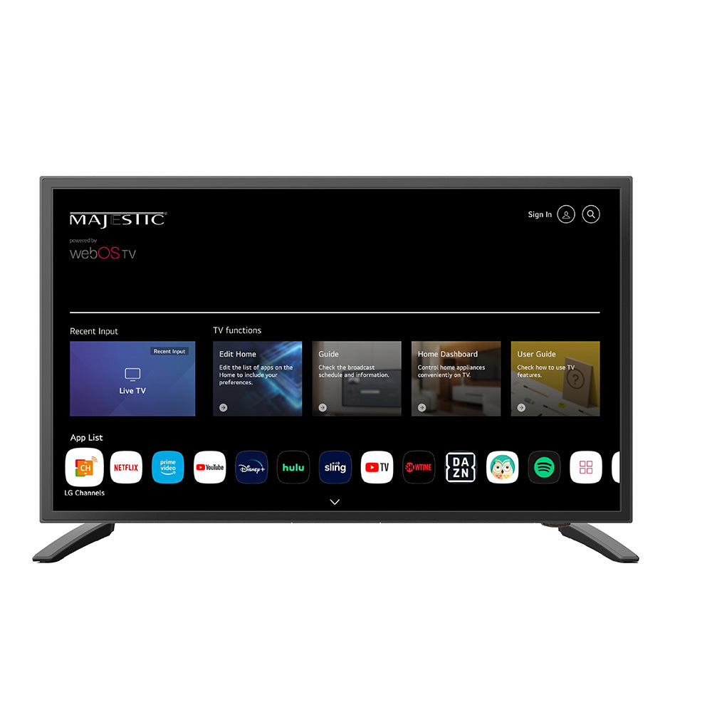 Majestic 19" 12V Smart LED TV WebOS, Mirror Cast  Bluetooth - North America Only [MJSLT190U]