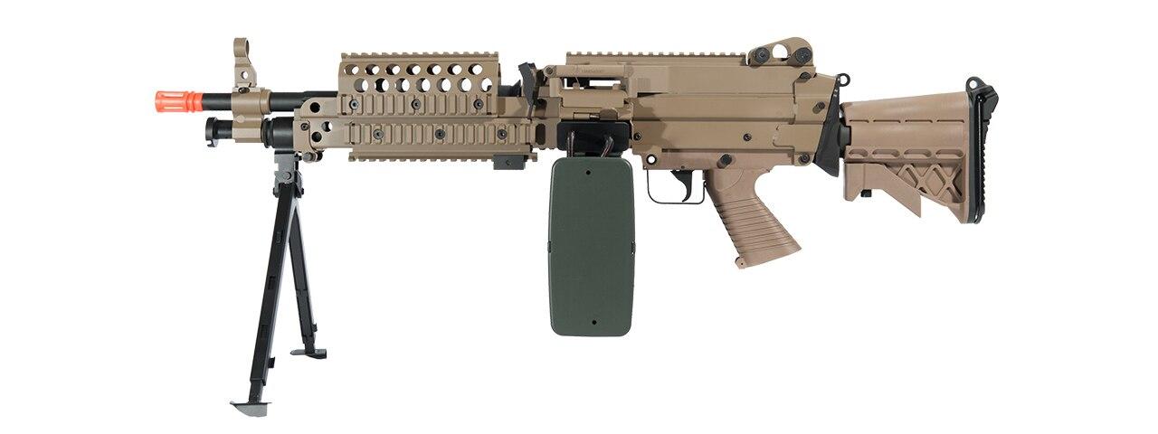 A&K M249 MK46 SPW Support Rifle AEG, Tan