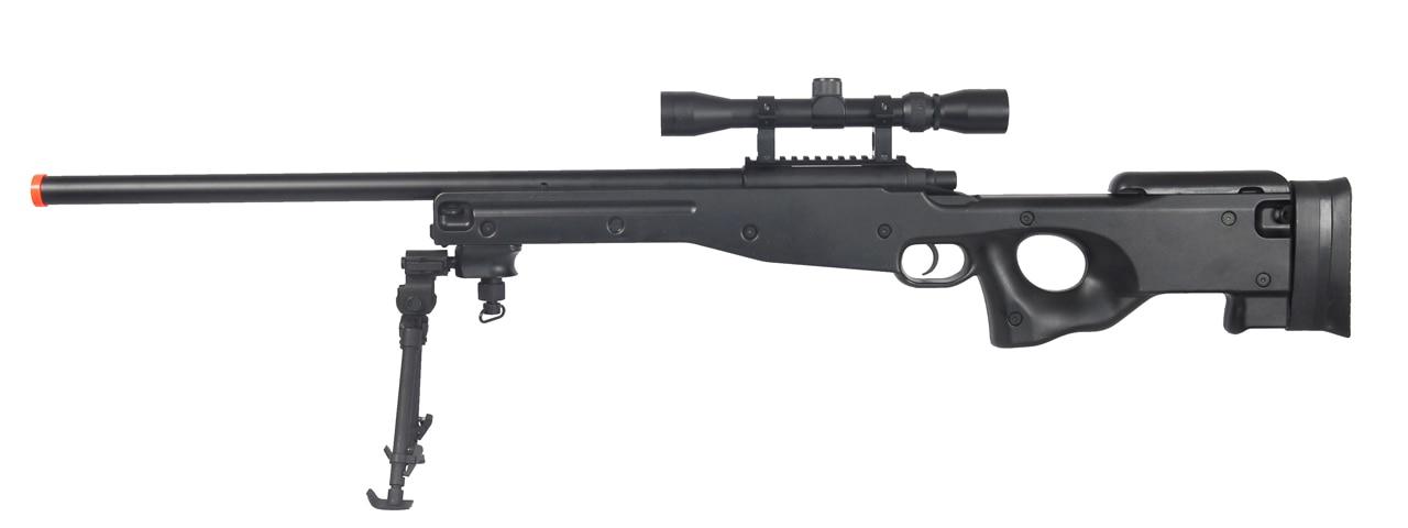 AGM L96 AWP  Bolt Action Airsoft Sniper Rifle w/ Scope and Bipod, Black