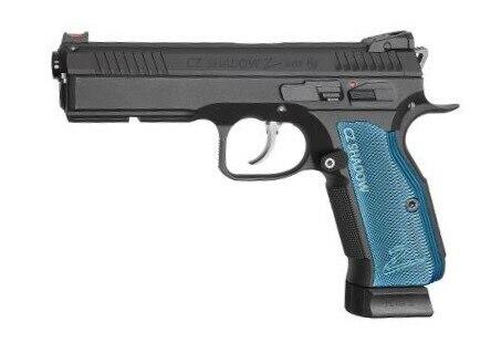 ASG CZ Shadow 2 CO2 Gas Blowback Airsoft Pistol, Black / Blue