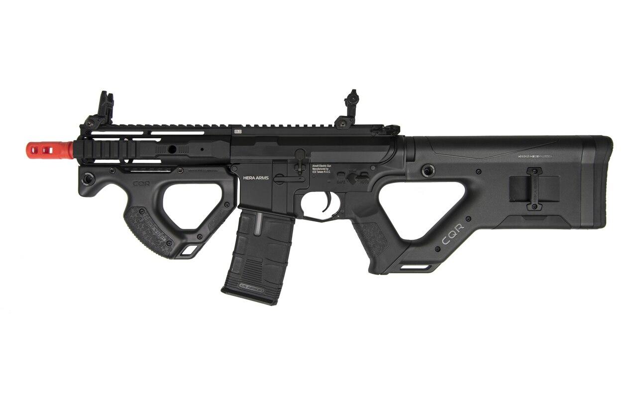 ASG HERA ARMS CQR SSS Airsoft Rifle w/ Programmable MOSFET, Black