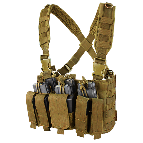 Condor MOLLE Recon Chest Rig, Coyote Brown