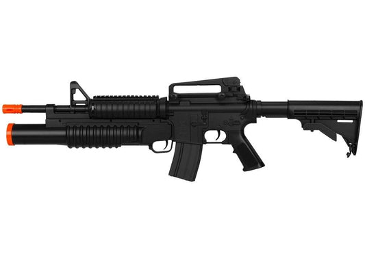 Double Eagle M4 AEG w/ Underbarrel Tri-Shot Launcher