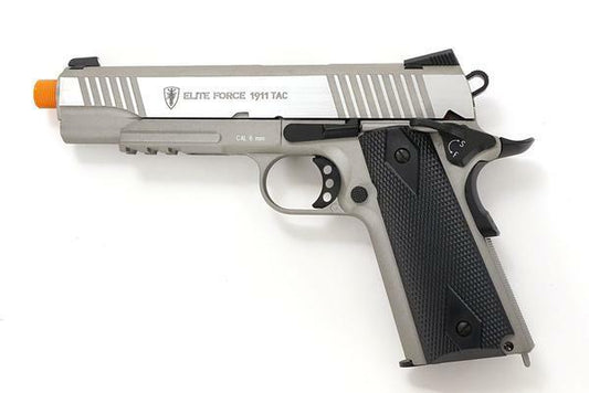 Elite Force 1911 Tac Co2 Blowback Airsoft Pistol, Stainless