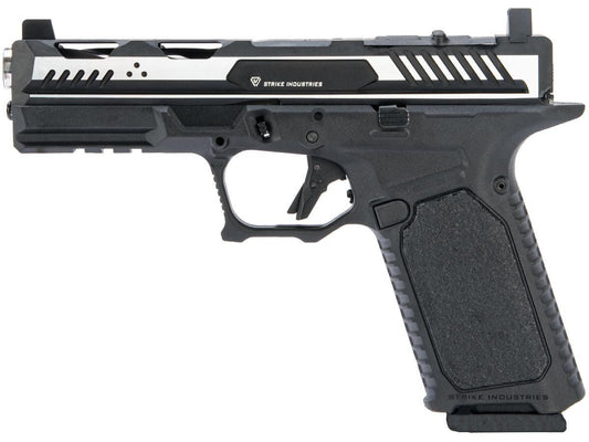 EMG Strike Industries ARK Gas Blowback Airsoft Pistol w/ STRIKE Frame, Black / Silver