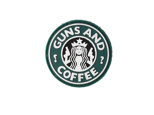 Guns And Coffee PVC Velcro Patch