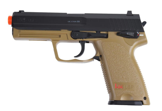 H&K USP CO2 Airsoft Pistol, Black/Tan