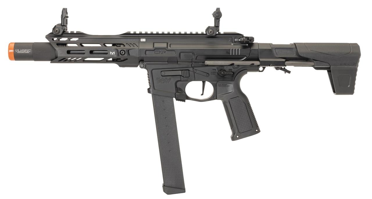 ICS ProLine CXP-MARS PDW9 S3 AEG Airsoft Rifle, Black