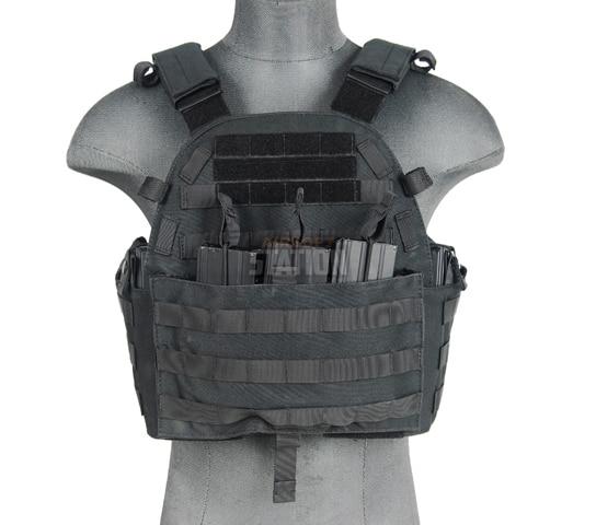 Lancer Tactical 6094 Plate Carrier w/ Triple Inner Mag Pouch, Black