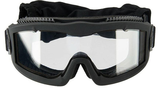 Lancer Tactical AERO Series Dual Pane Airsoft Goggles, Black