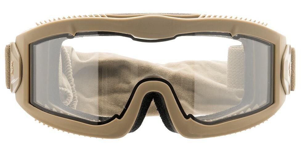 Lancer Tactical AERO Series Dual Pane Airsoft Goggles, Tan