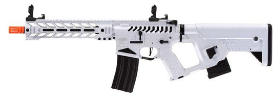 Lancer Tactical Enforcer Battle Hawk 10" Skeleton AEG Airsoft Rifle w/ Alpha Stock, White