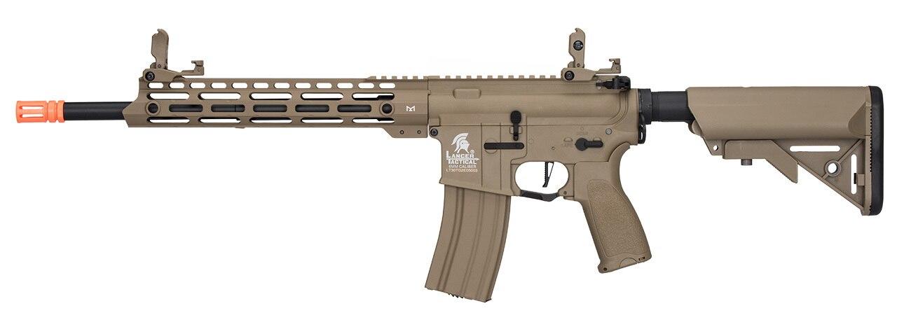 Lancer Tactical Enforcer Series BLACKBIRD Hybrid Gen 2 High FPS AEG Airsoft Rifle, Tan