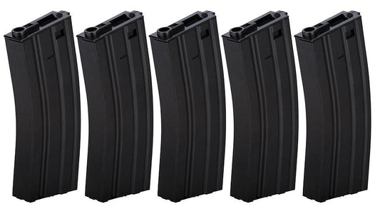 Lancer Tactical Gen 2 Metal 300rd High Capacity M4 Magazine 5-Pack, Black