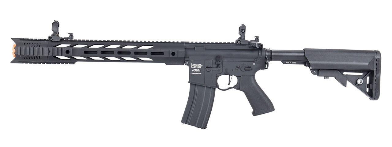 Lancer Tactical Interceptor SPR ProLine Series Airsoft Rifle, Low FPS Version, Black