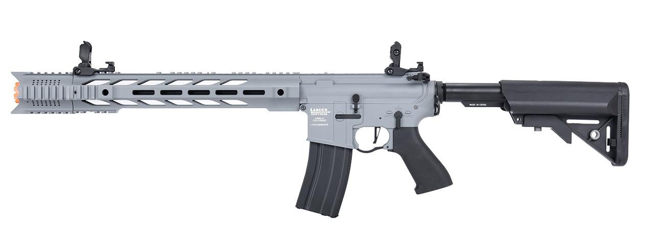 Lancer Tactical Interceptor SPR ProLine Series Low FPS AEG Airsoft Rifle, Gray