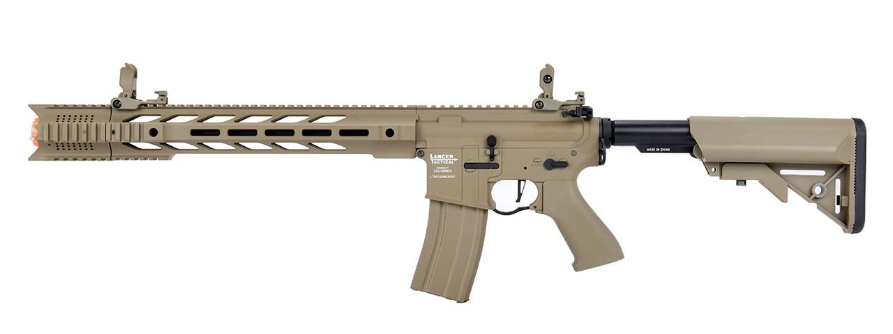 Lancer Tactical Interceptor SPR ProLine Series Low FPS AEG Airsoft Rifle, Tan