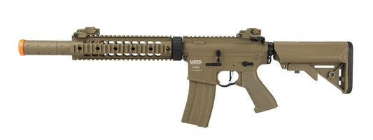 Lancer Tactical M4 SD Proline Series 9" Rail High FPS Rifle, Tan