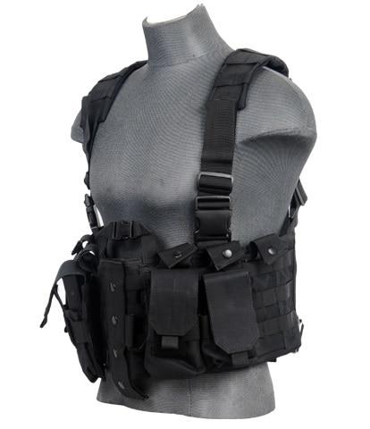 Lancer Tactical Nylon M4 Chest Harness, Black