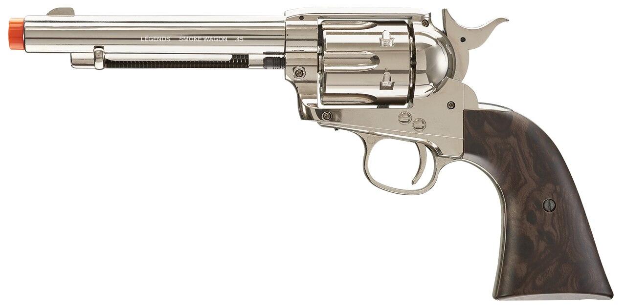 Legends Smoke Wagon CO2 Airsoft Revolver, Nickel