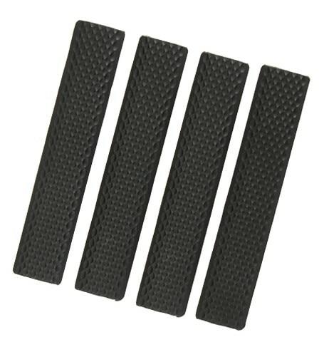 Raptors Airsoft Keymod Soft Rail Cover, Black (4-Pack)