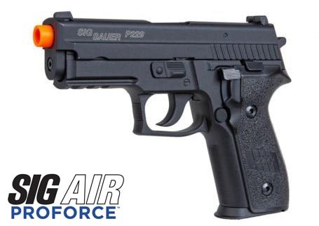 SIG SAUER P229 Proforce Series Gas Blowback Airsoft Pistol, Black