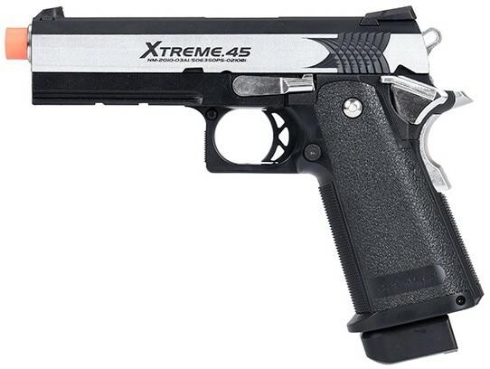 Tokyo Marui Hi-Capa XTreme .45 Full Auto Gas Blowback Airsoft Pistol, Black