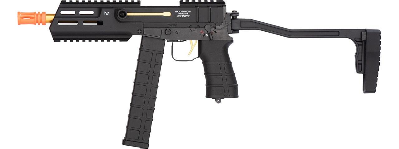 Tokyo Marui Scorpion MOD M Airsoft Submachine Gun, Black