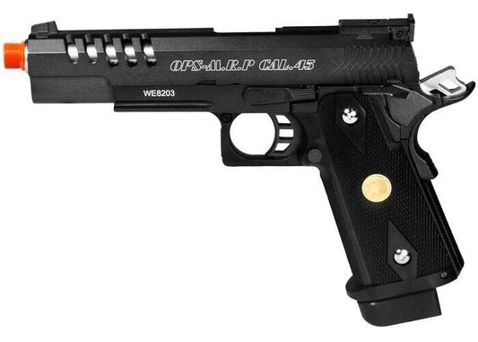 WE Hi-Capa 5.1 K Full Metal Airsoft Gas Pistol, Black