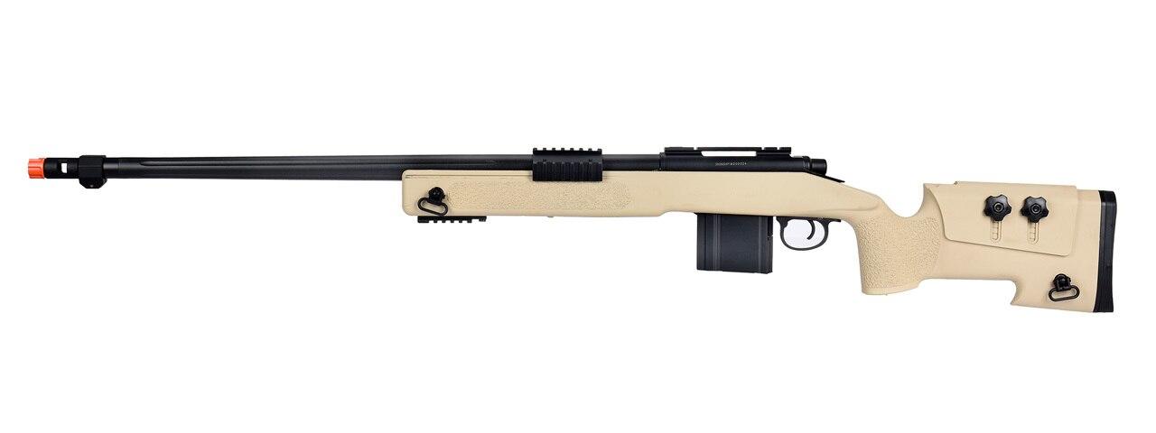 WellFire MB4416 M40A3 Bolt Action Airsoft Sniper Rifle, Tan