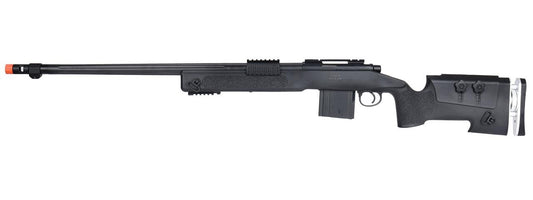 WellFire MB4417 M40A3 Bolt Action Airsoft Sniper Rifle, Black