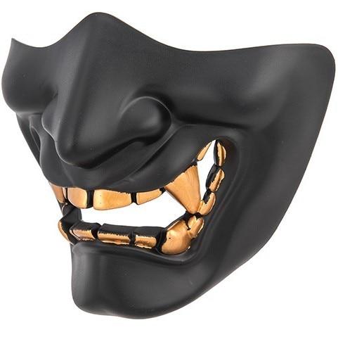 Yokai Ogre Padded Polymer Lower Face Mask, Black